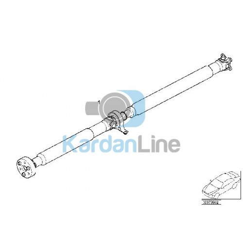 Arbre de transmission BMW E46, 26111229557