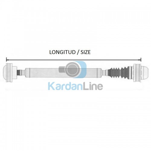 Transmision cardan JEEP Commander , Grand Cherokee III ( WH , WK ) 3.7 V6, 4.7, 5.7, 6.1 V8, 52853431AA